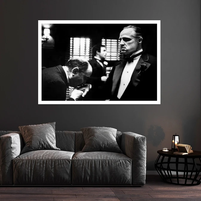 تابلو بکلیت طرح مشاهیر سینمای جهان مارلون براندو مدل قاب شاسی W-s9742