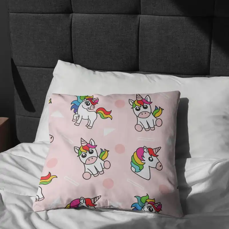 پارچه ملحفه پارچه باما مدل مخمل طرح یونیکورن کد 5011400