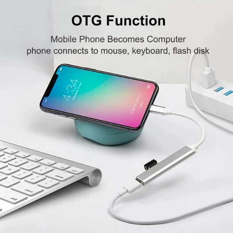 عکس شماره 6 : هاب 4 پورت usb-c مدل super fast type-c