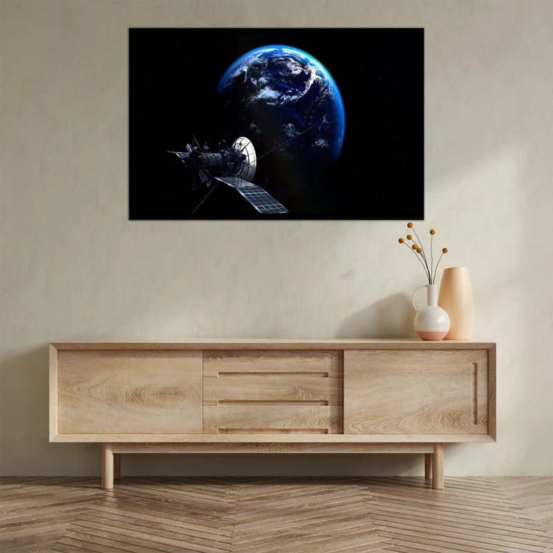 تابلو بکلیت طرح فناوری ماهواره و کره زمین مدل B-bu2706
