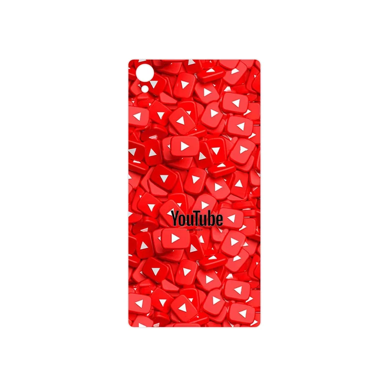 برچسب پوششی ماهوت مدل Youtube مناسب برای گوشی موبایل سونی Xperia Z1