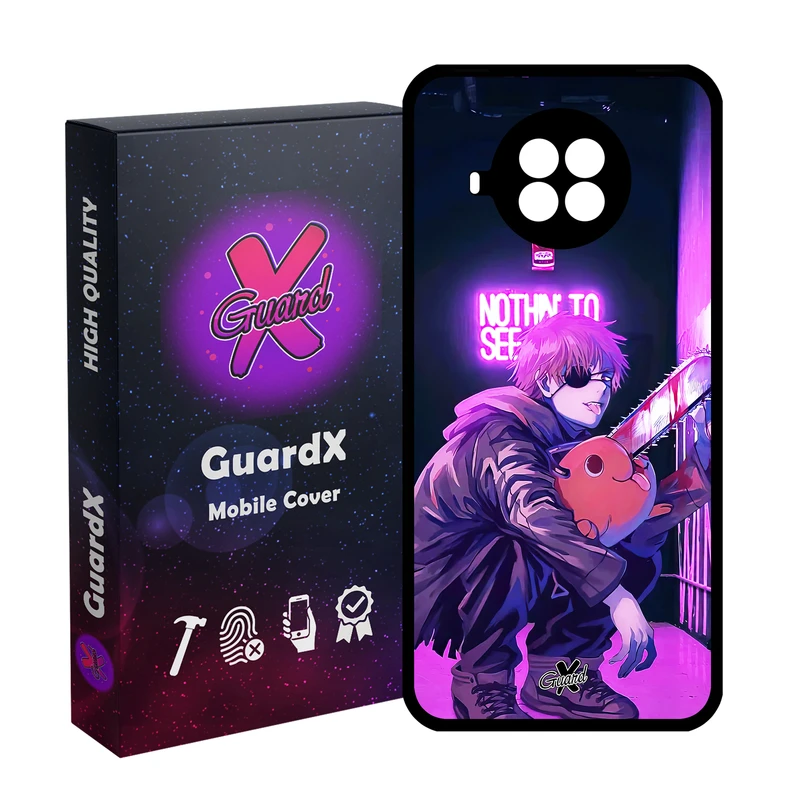 کاور گارد ایکس طرح Chainsaw Man Anime مدل Glass10625 مناسب برای گوشی موبایل شیائومی  MI 10T Lite/Redmi Note 9 Pro 5G/10I 5G