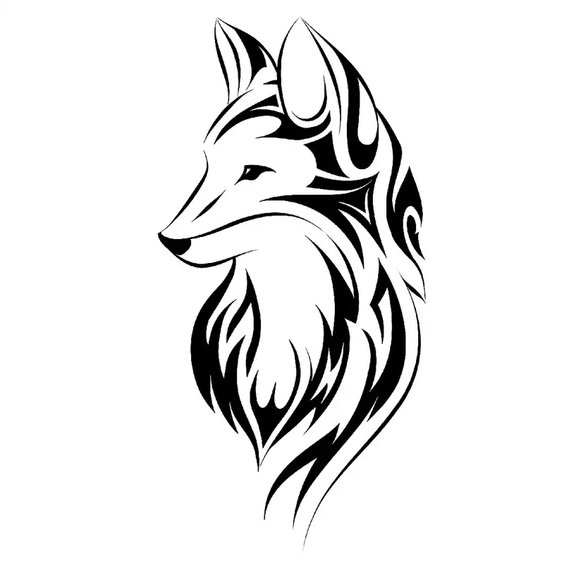 شابلون باتیس آرت طرح روباه کد 50-216