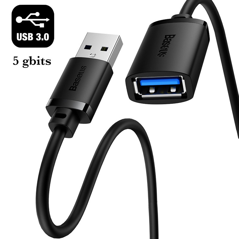 کابل افزایش طول USB 3.0 بیسوس مدل AIRJOY طول 2 متر