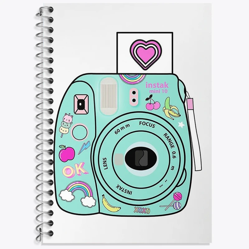 دفتر لغت 50 برگ خندالو طرح دوربین عکاسی کد N2058