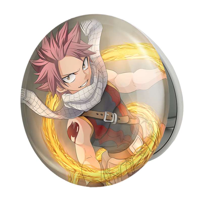 آینه جیبی خندالو طرح ناتسو انیمه فری تیل Fairy Tail مدل تاشو کد 16503