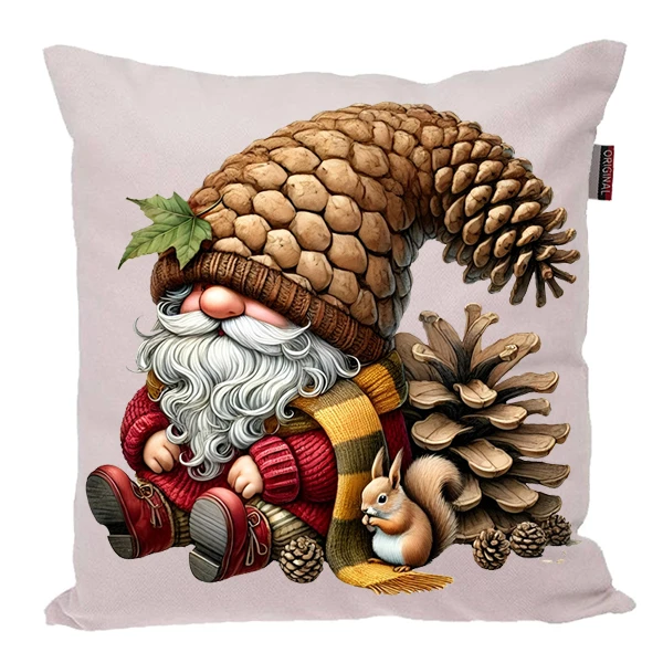 کوسن پاد آفرین مدل پاییز طرح عروسکی کاج کد PK40200