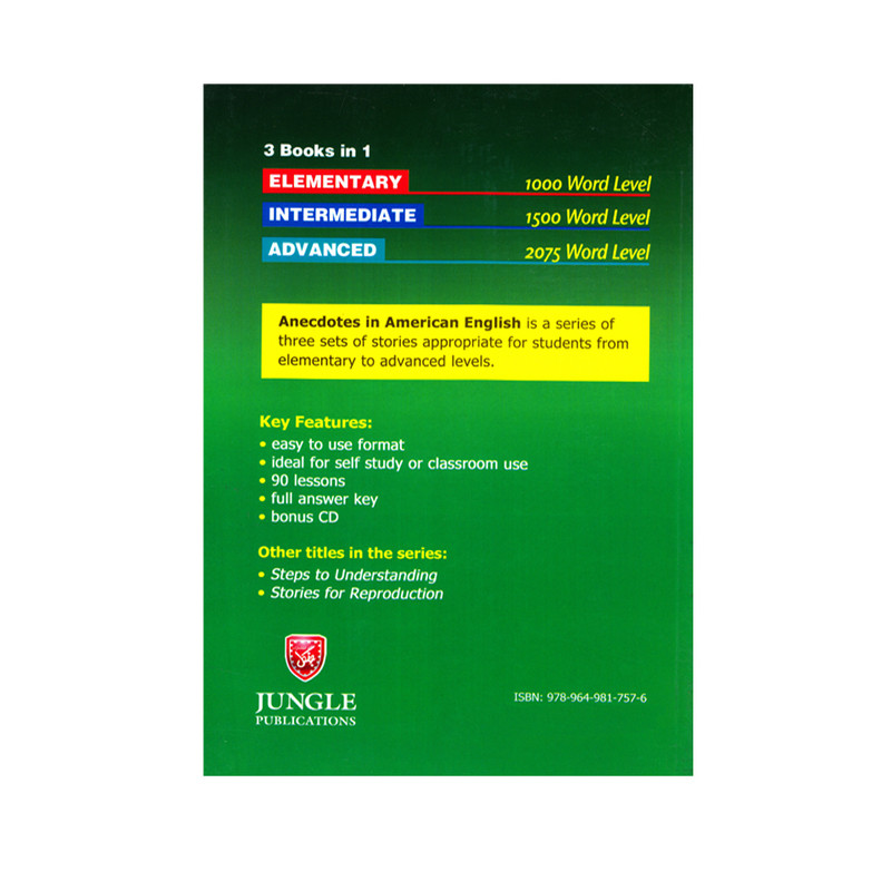 کتاب Anecdotes In American English اثر L.A.Hill انتشارات جنگل کتاب Anecdotes In American English اثر L.A.Hill انتشارات جنگل