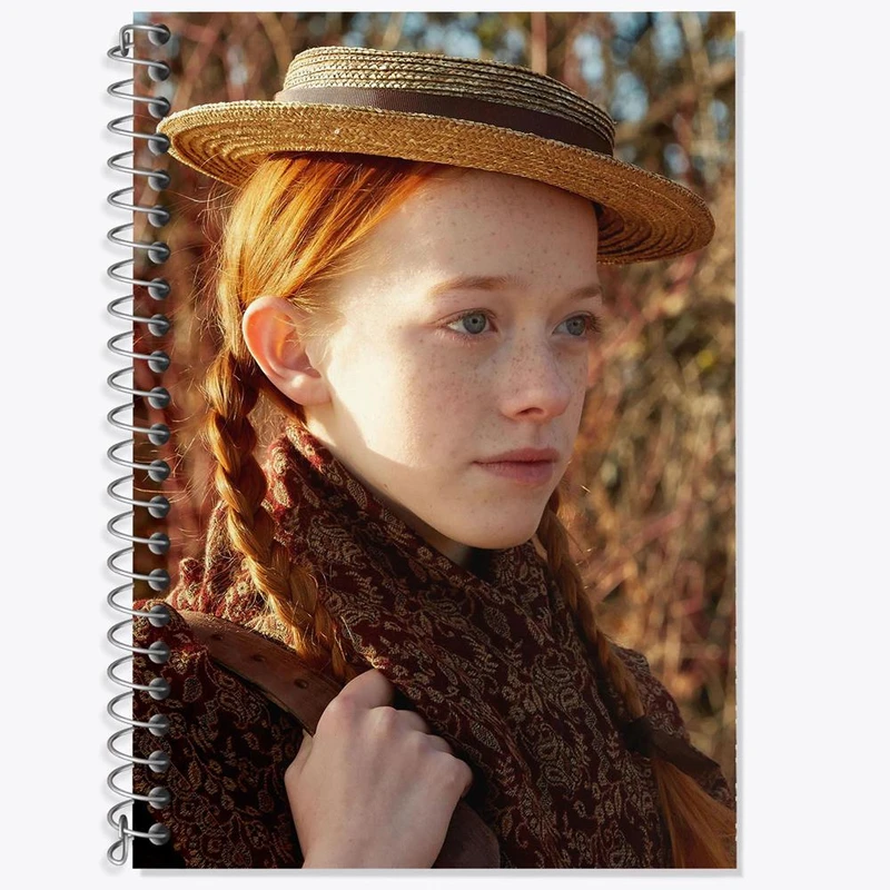 دفتر زبان 50 برگ خندالو مدل سه خط طرح آنه سریال آنشرلی کد 28975