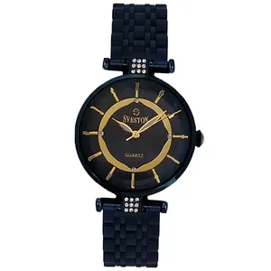 ساعت مچی عقربه ای زنانه مدل بندفلزی شیشه تراش ضدآب رنگ ثابت کد 0022