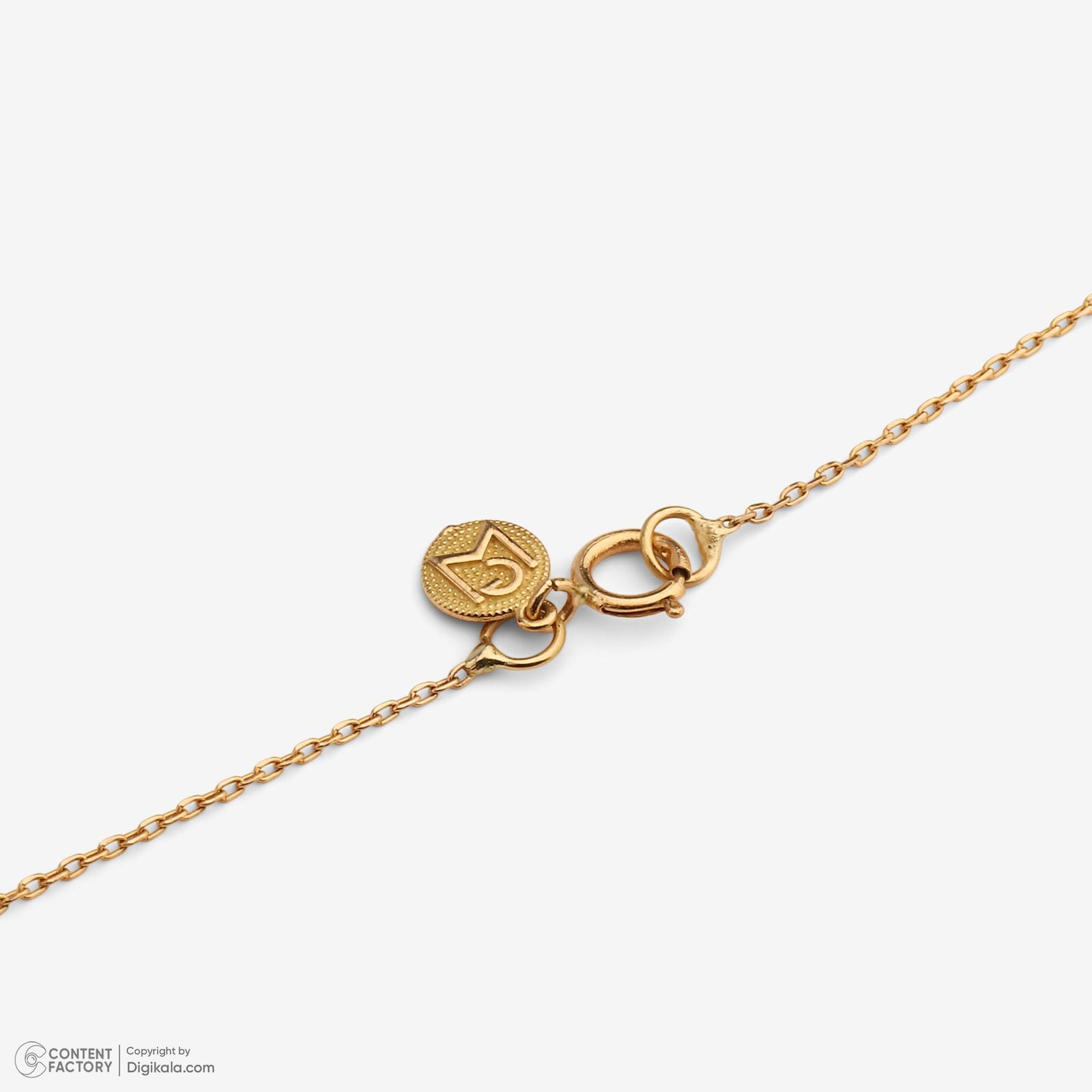 گردنبند طلا 18 عیار زنانه با زنجیر حلقهای (فلامینگو) وی گالری مدل پروانه مینیمال کد NC1883 -  - 5
