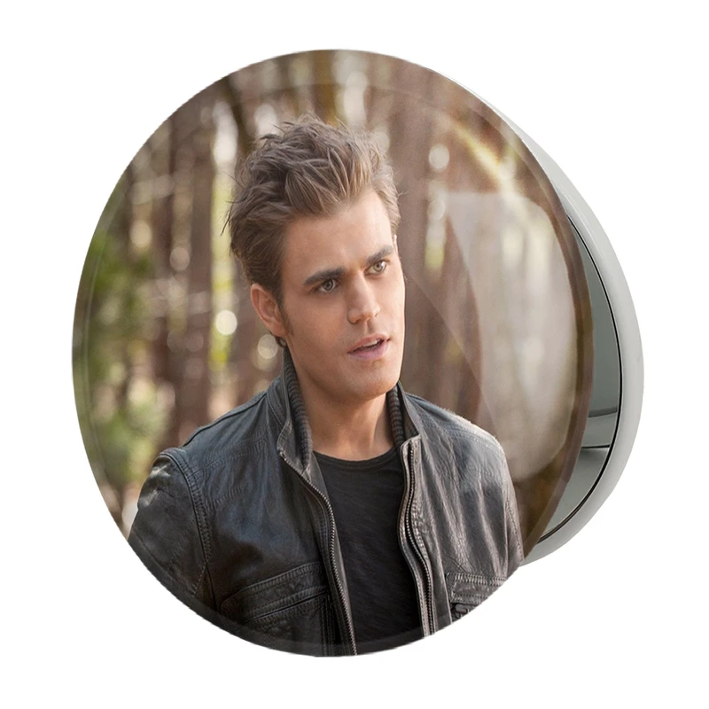 آینه جیبی خندالو طرح استفان سالواتوره خاطرات یک خون آشام  The Vampire Diaries  مدل تاشو کد 23670 