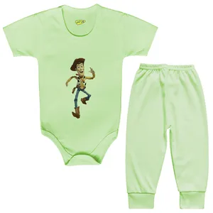 ست بادی و شلوار نوزادی کارانس مدل BSTG-74