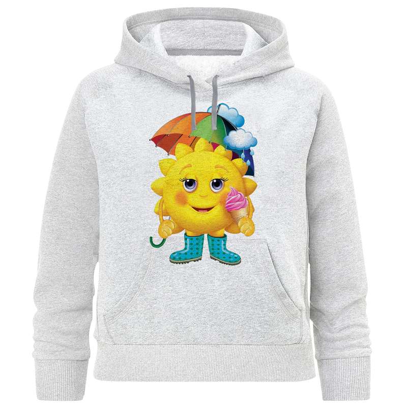 هودی دخترانه مدل خورشید وچتر W188