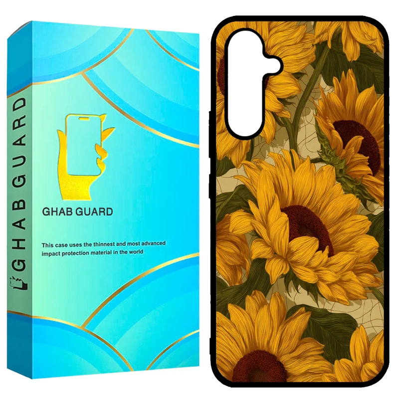 کاور قاب گارد طرح آفتابگردان مدل GCHPA54 مناسب برای گوشی موبایل سامسونگ  Galaxy A54 5G