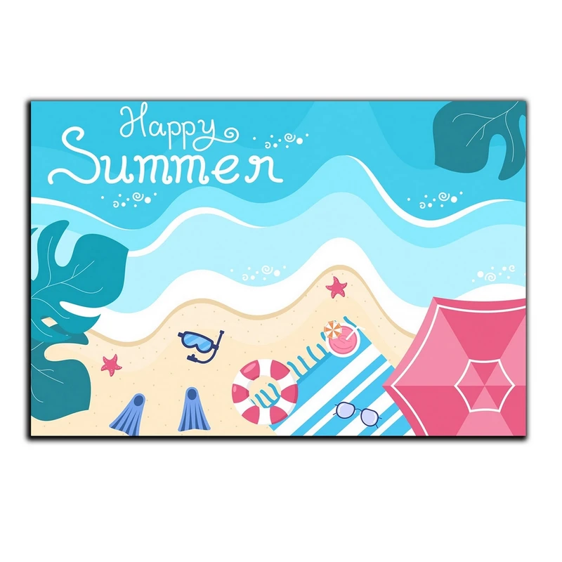 تابلو شاسی بکلیت طرح تابستانی ساحل دریا مدل SH-S5805