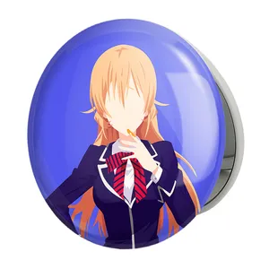 آینه جیبی خندالو طرح ارینا انیمه جنگ غذاها Food Wars مدل تاشو کد 16973 