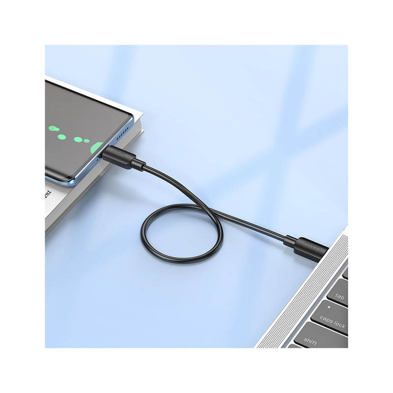 خرید و قیمت کابل USB-C هوکو مدل X96 60W طول 0.25 متر