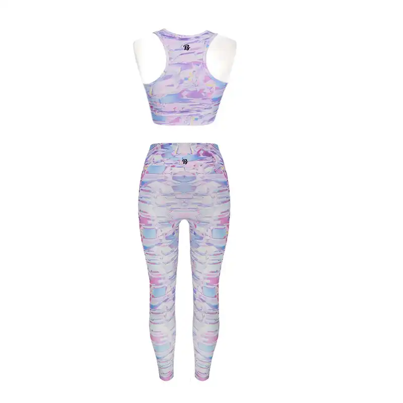 ست نیم تنه و لگینگ ورزشی زنانه مدل MDSS-CG7891