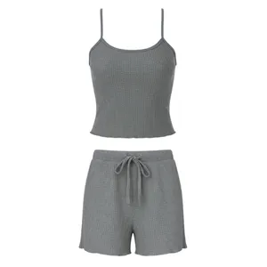 ست تاپ و شلوارک راحتی زنانه مدل ابری کد 00