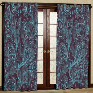 پرده مدل مخمل پانچی کد 2213T2 سایز 200x140 سانتی متر