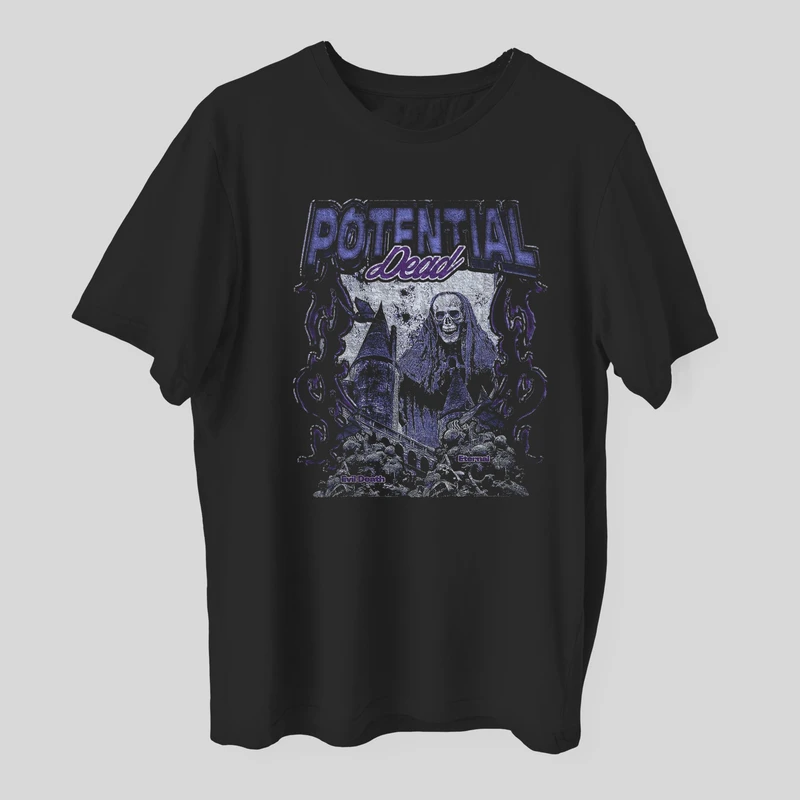 تی شرت آستین کوتاه مردانه مدل دارک پتانسیل کد z116