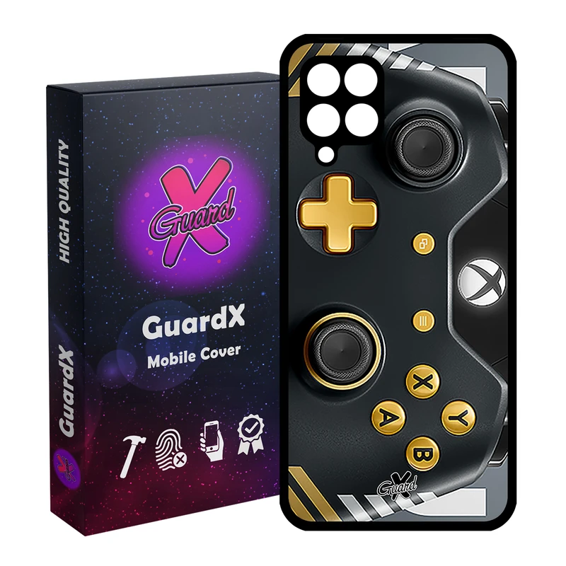 کاور گارد ایکس طرح XBox Conroller مدل Glass10090 مناسب برای گوشی موبایل سامسونگ Galaxy A22 4G