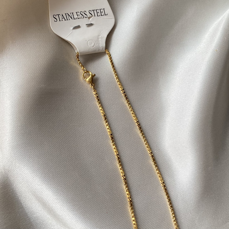 زنجیر زنانه استینلس استیل مدل ونیزی کد A1