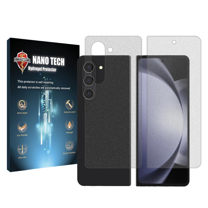 محافظ صفحه نمایش مات نانو تک مدل Tough مناسب برای گوشی موبایل سامسونگ Galaxy Z Fold5 به همراه محافظ پشت گوشی