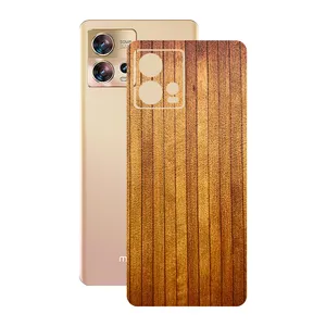 Remax cover sticker Leth model wood design suitable for Motorola Edge 30 Fusion mobile phone