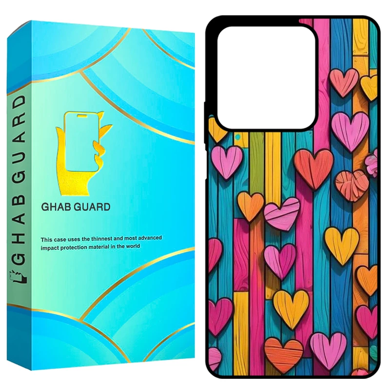 کاور قاب گارد طرح قلب مدل GCHPN134 مناسب برای گوشی موبایل شیائومی Redmi Note 13 4G
