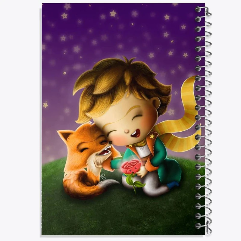 دفتر ژورنال نویسی 50 برگ خندالو مدل نقطه ای طرح شازده کوچولو کد 25782