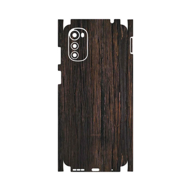 برچسب پوششی ماهوت مدل Burned_Wood-FullSkin مناسب برای گوشی موبایل موتورولا Moto E32s
