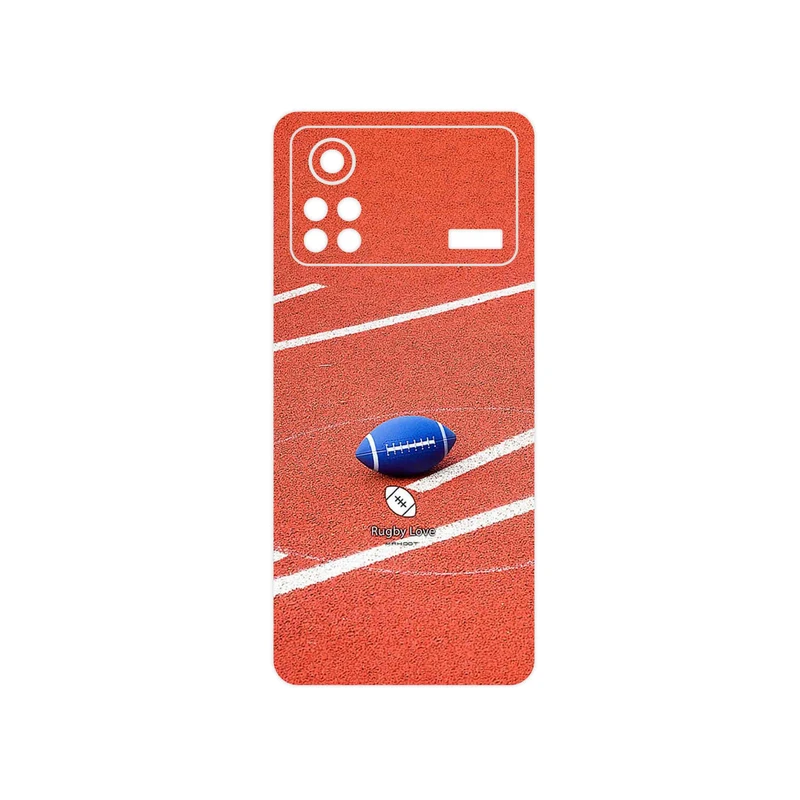 برچسب پوششی ماهوت مدل Rugby football مناسب برای گوشی موبایل شیائومی Poco X4 Pro 5G