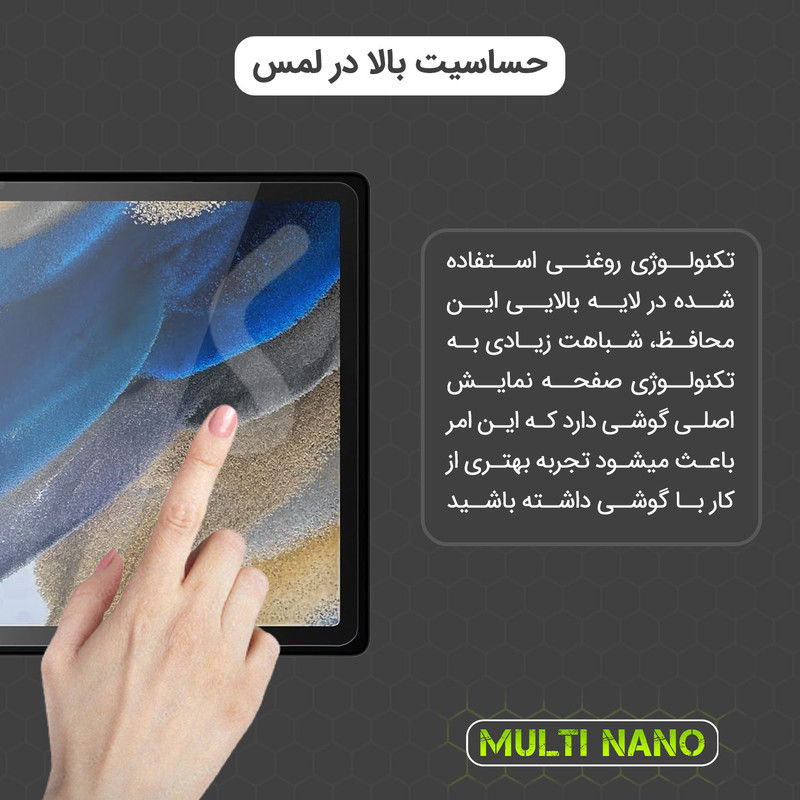 محافظ صفحه نمایش شفاف مولتی نانو مدل X-SFG مناسب برای تبلت شیائومی Redmi Pad SE 11 inch 2024 به همراه برچسب پوششی پشت