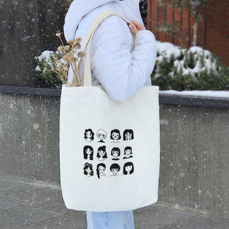 ساک خرید خندالو مدل دخترهای خجالتی کد 8581