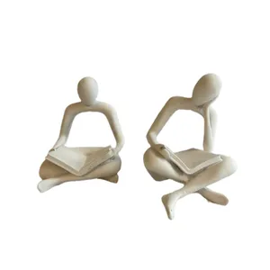 مجسمه مدل رومیزی کتابخوان مجموعه ۲ عددی