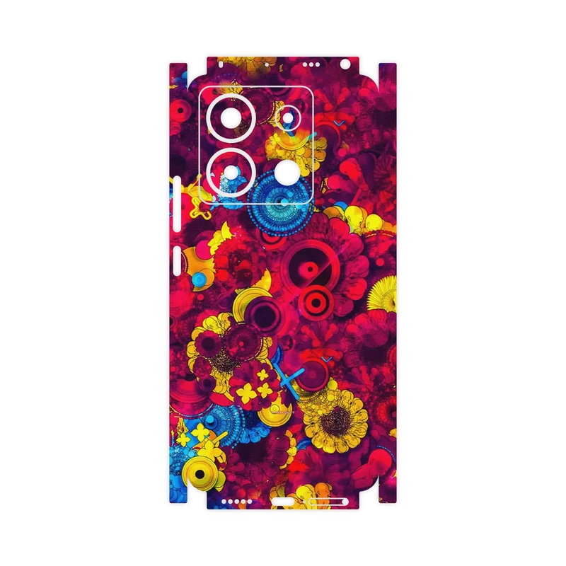برچسب پوششی ماهوت مدل Vector Flower Garden Digital Art-FullSkin مناسب برای گوشی موبایل شیائومی Redmi Note 13 Pro 5G