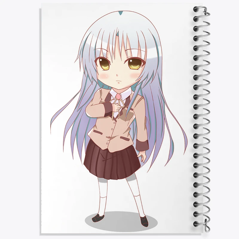 دفتر شطرنجی 50 برگ خندالو مدل کاناده انیمه آنجل بیتس کد 31932