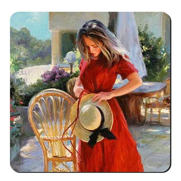 زیر لیوانی طرح دختر کد nzl721