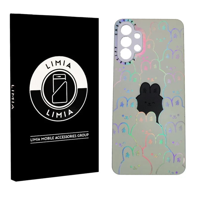 کاور لیمیا مدل فانتزی لنزدار پشت شیشه ای طرح عروسکی شبرنگی مناسب برای گوشی موبایل سامسونگ Galaxy A13 4G