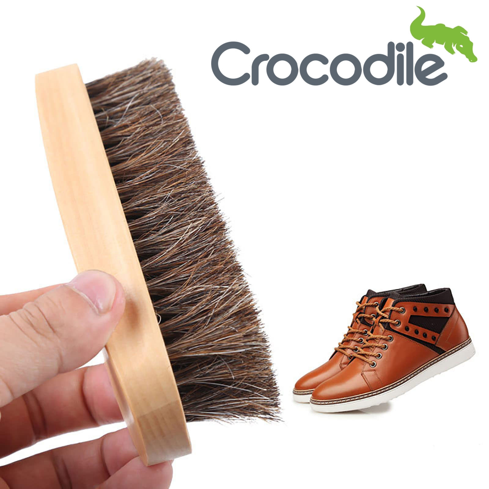 فرچه چرم و پارچه خودرو کروکودیل مدل موی اسب کد HS