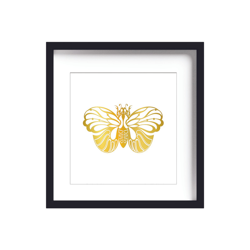 تابلو طلاکوب زرکات طرح پروانه مدل Butterfly