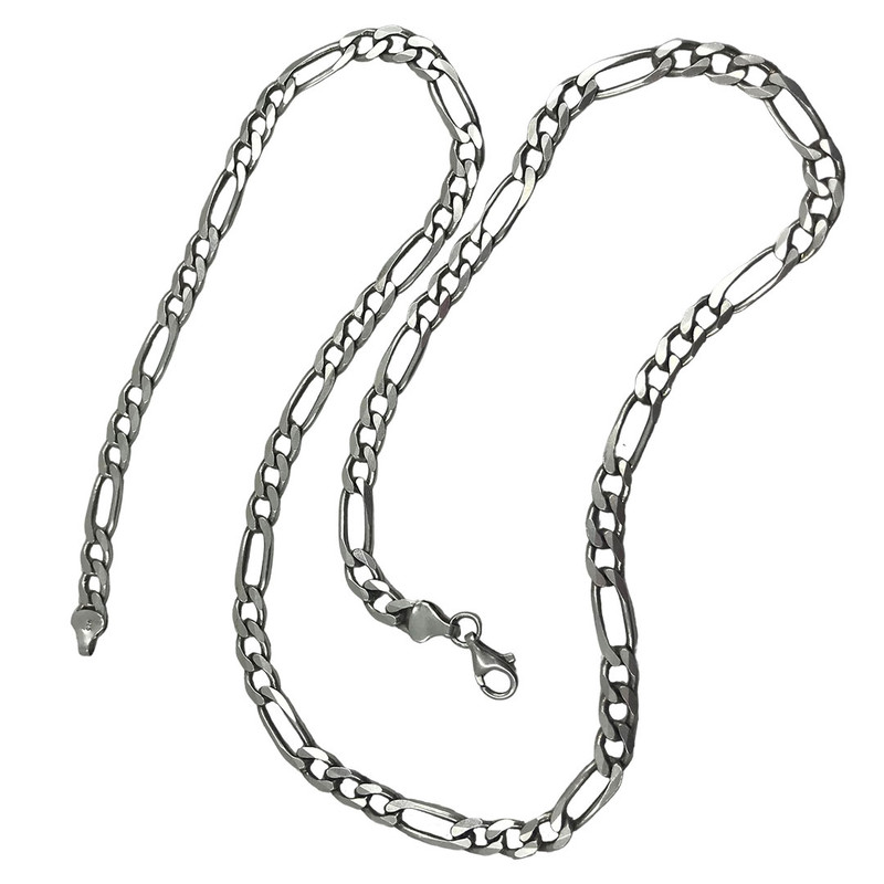 زنجیر نقره مردانه گالری ظهیرالدینی مدل فیگارو کد CHM-48