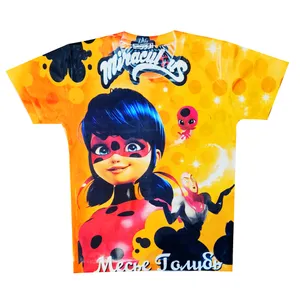 تی شرت دخترانه طرح دختر کفشدوزکی کد X100