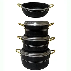 سرویس قابلمه و تابه گرانیتی 7 پارچه یاراشیق مدل کودک 097