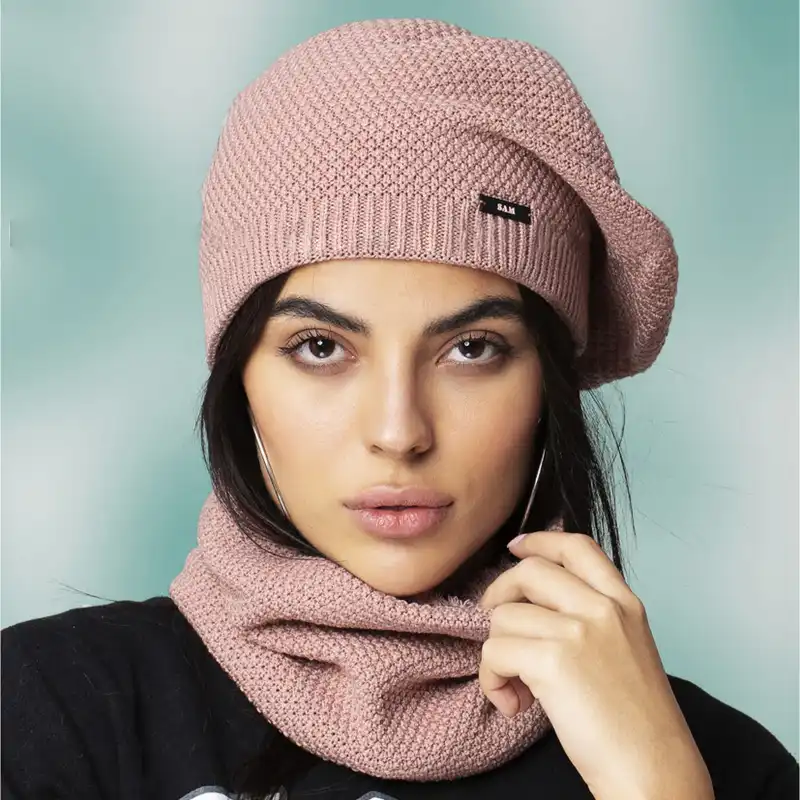 ست کلاه و شال گردن بافتنی سام مدل 427