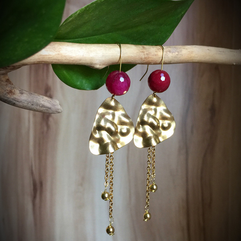 گوشواره زنانه دل تافته مدل Del_E14