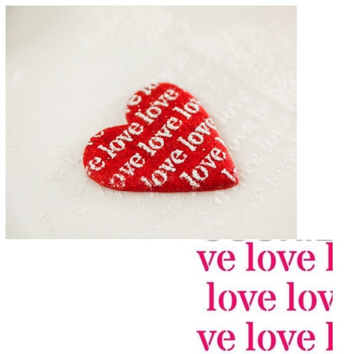 ابزار تزیین کیک به گز مدل استنسیل کوکی طرح Love