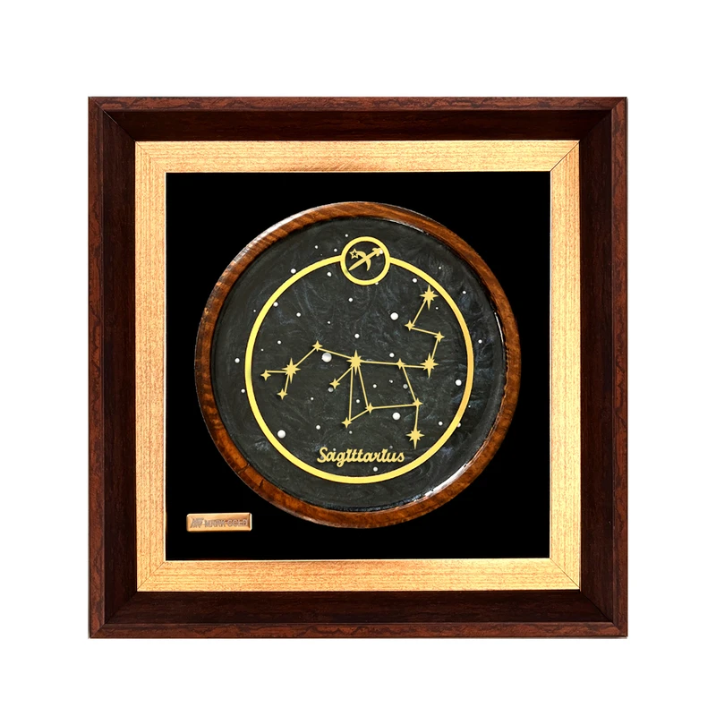 تابلو طلا کوب مارک گلد طرح نماد ماه تولد آذر کد TS08S